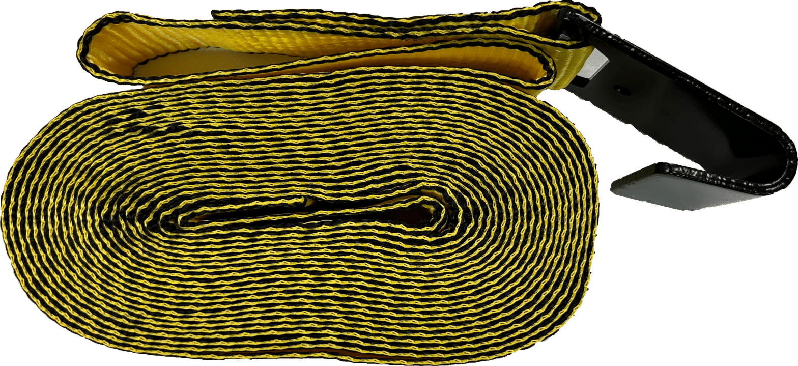 Yellow 2 IN X 30 FT STRAP WITH FLAT HOOK Toledo Tarp