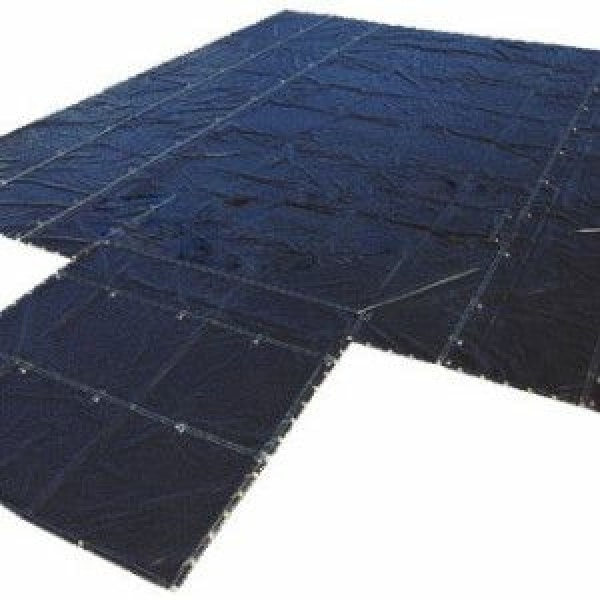 NEW: 24x27 Imported Lightweight Black Lumber Tarps With Flap 14oz 8ft Drop