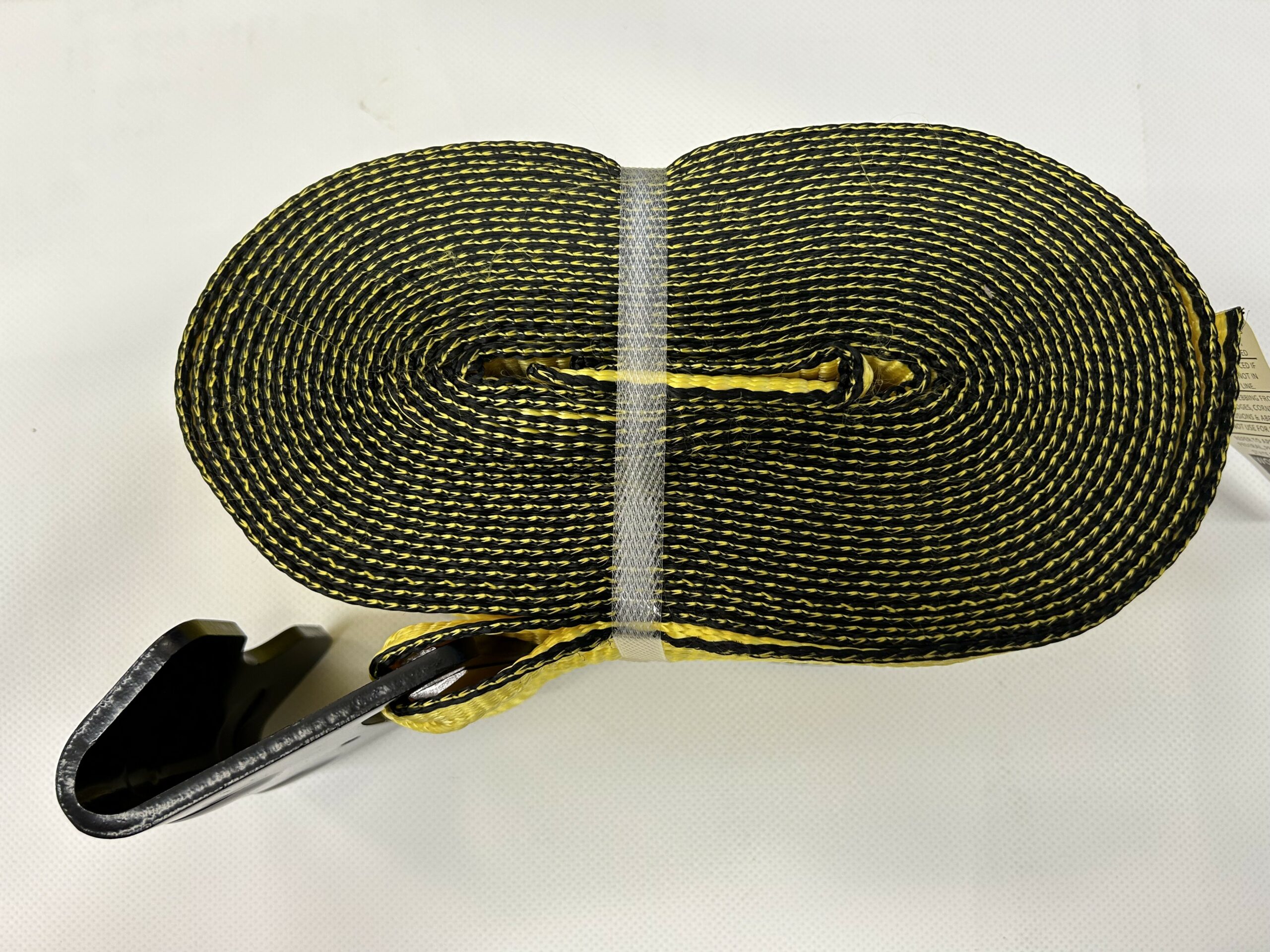 NEW! 7,333 lbs WLL 4IN x 30FT STRAP W/ FLAT HOOK YELLOW www