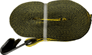 NEW! 7,333 lbs WLL  4IN x 30FT STRAP W/ FLAT HOOK ---YELLOW